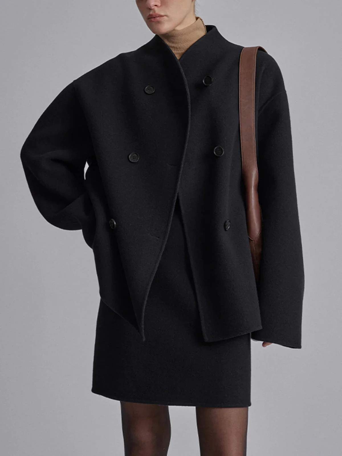 Evelyn – Women’s Wool Double-Breasted Coat - Image 10