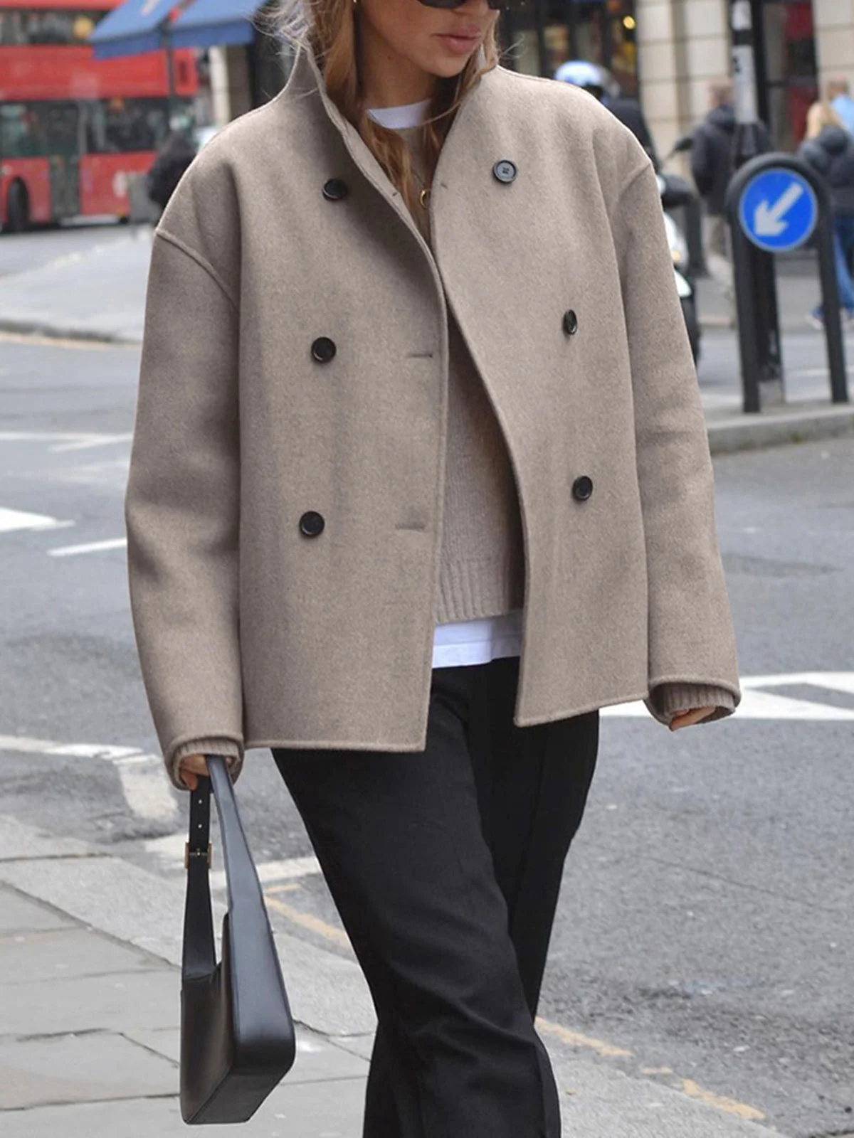 Evelyn – Women’s Wool Double-Breasted Coat - Image 7