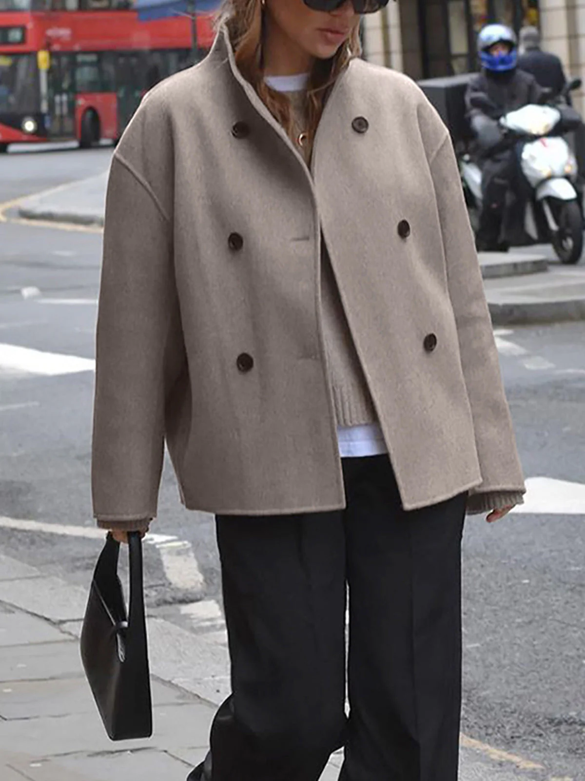 Evelyn – Women’s Wool Double-Breasted Coat - Image 8
