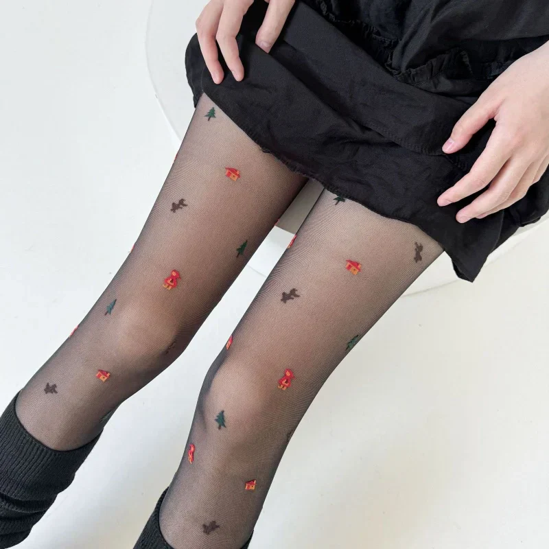 Fable Tights Jacquard Sheer Leggings - Image 4