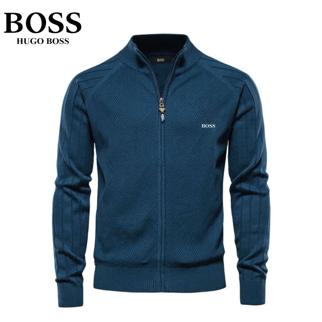 Men's Textured Zip Sweatshirt || CLEARANCE SALE