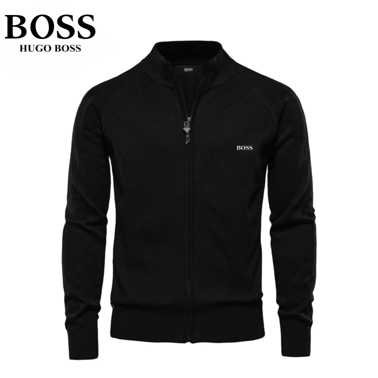Men's Textured Zip Sweatshirt || CLEARANCE SALE - Image 2