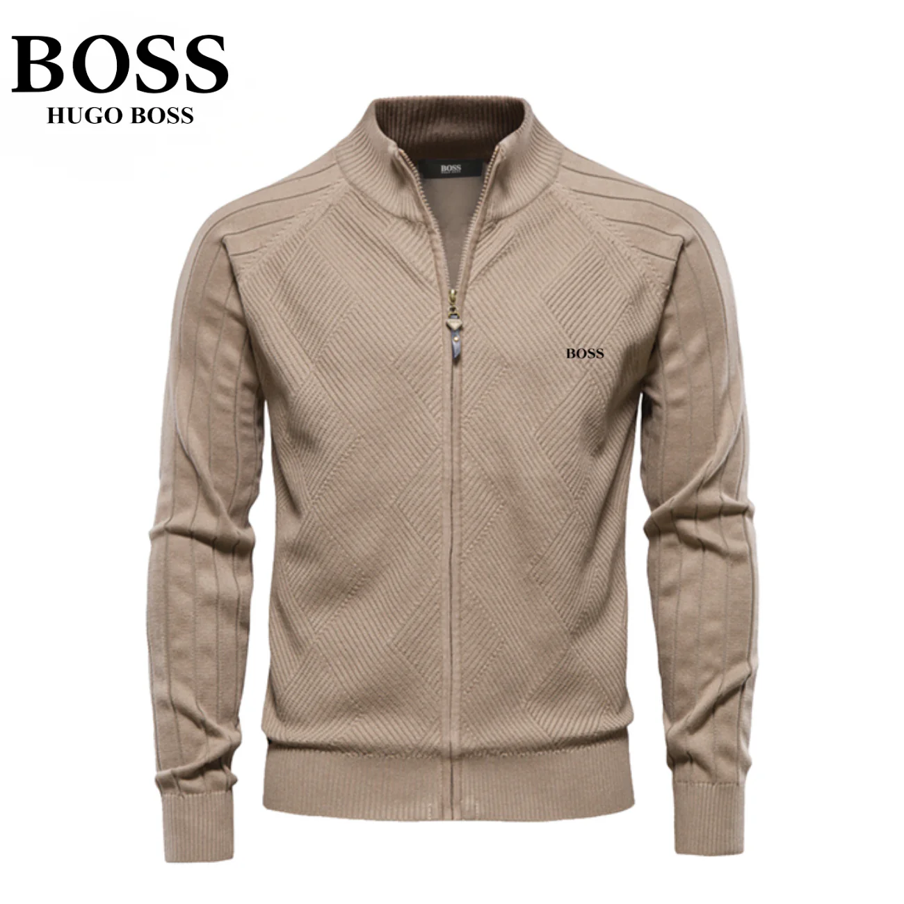 Men's Textured Zip Sweatshirt || CLEARANCE SALE - Image 4