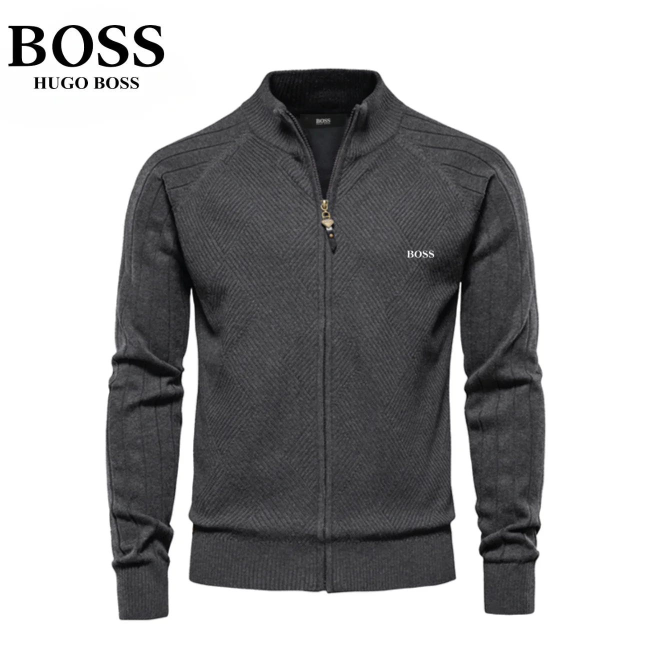 Men's Textured Zip Sweatshirt || CLEARANCE SALE - Image 5