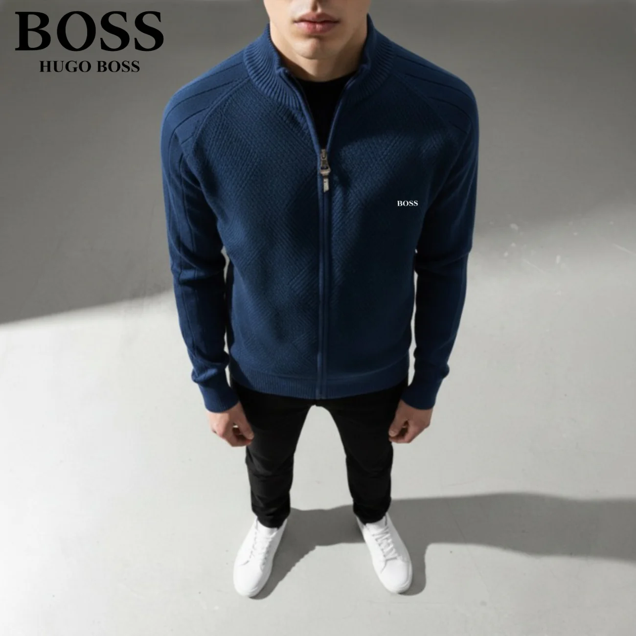 Men's Textured Zip Sweatshirt || CLEARANCE SALE - Image 6