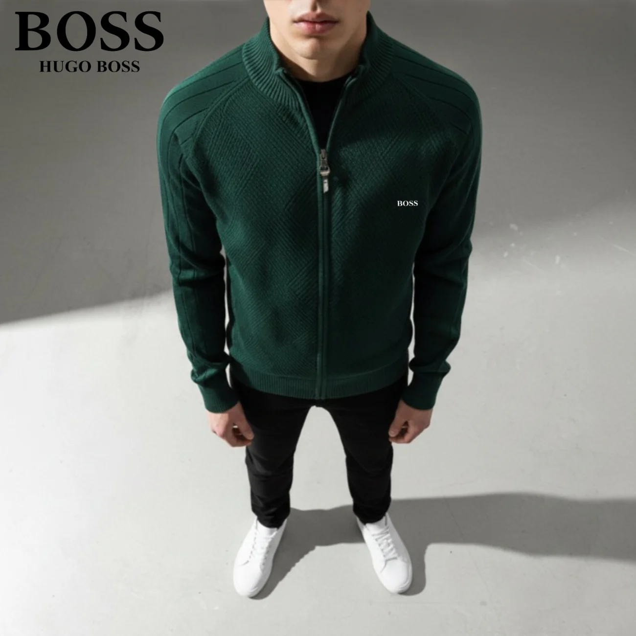 Men's Textured Zip Sweatshirt || CLEARANCE SALE - Image 8