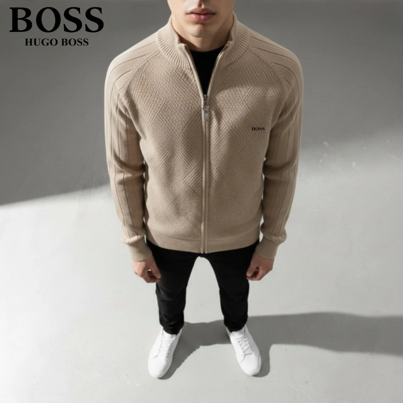 Men's Textured Zip Sweatshirt || CLEARANCE SALE - Image 9