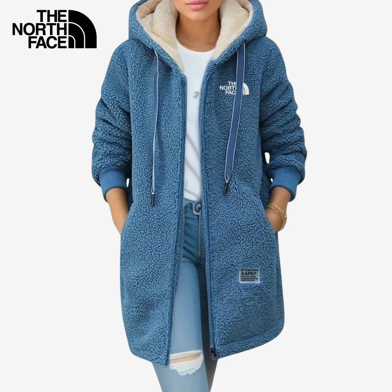 Fleece Coat with Hood || CLEARANCE SALE