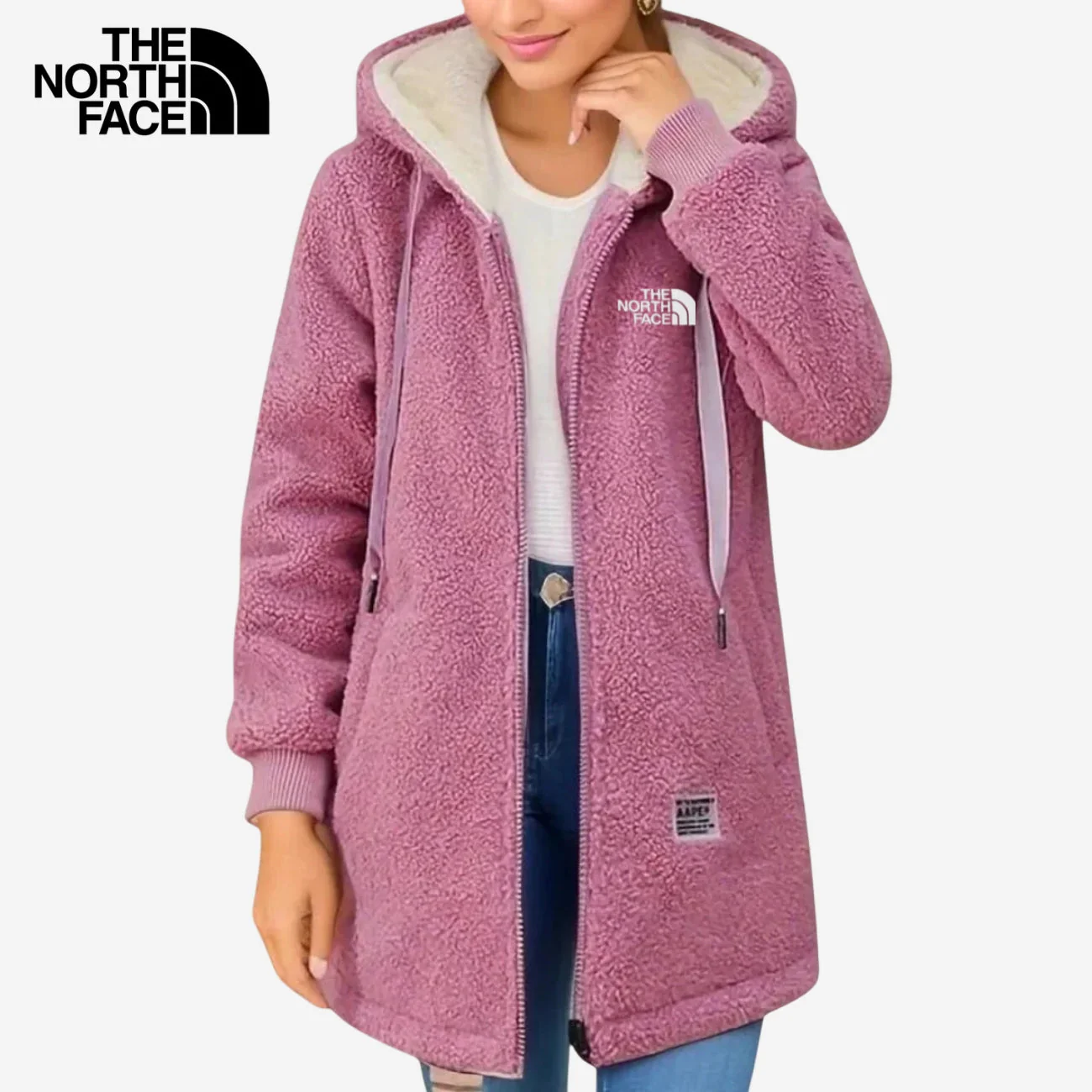 Fleece Coat with Hood || CLEARANCE SALE - Image 4