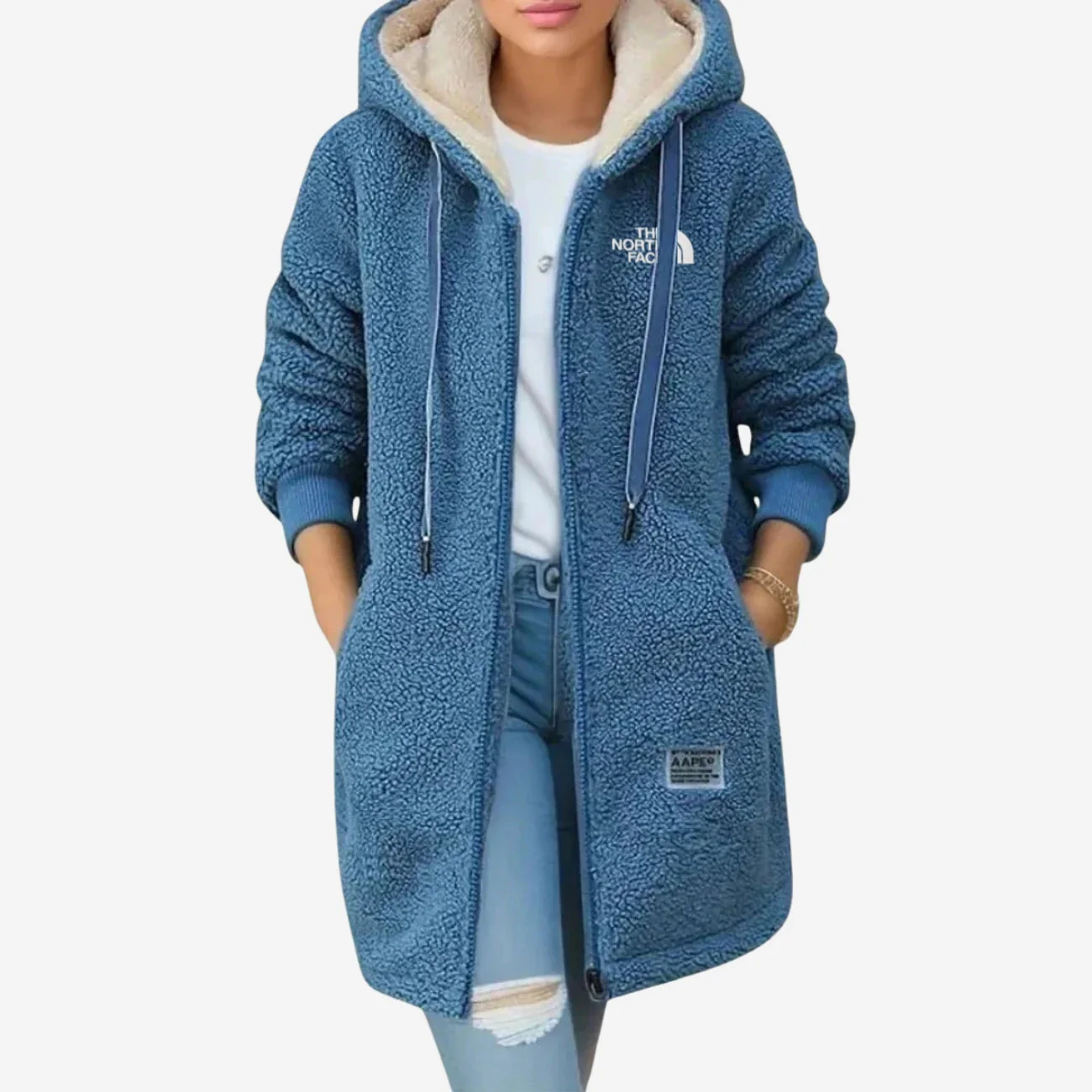 Fleece Coat with Hood - CLEARANCE SALE