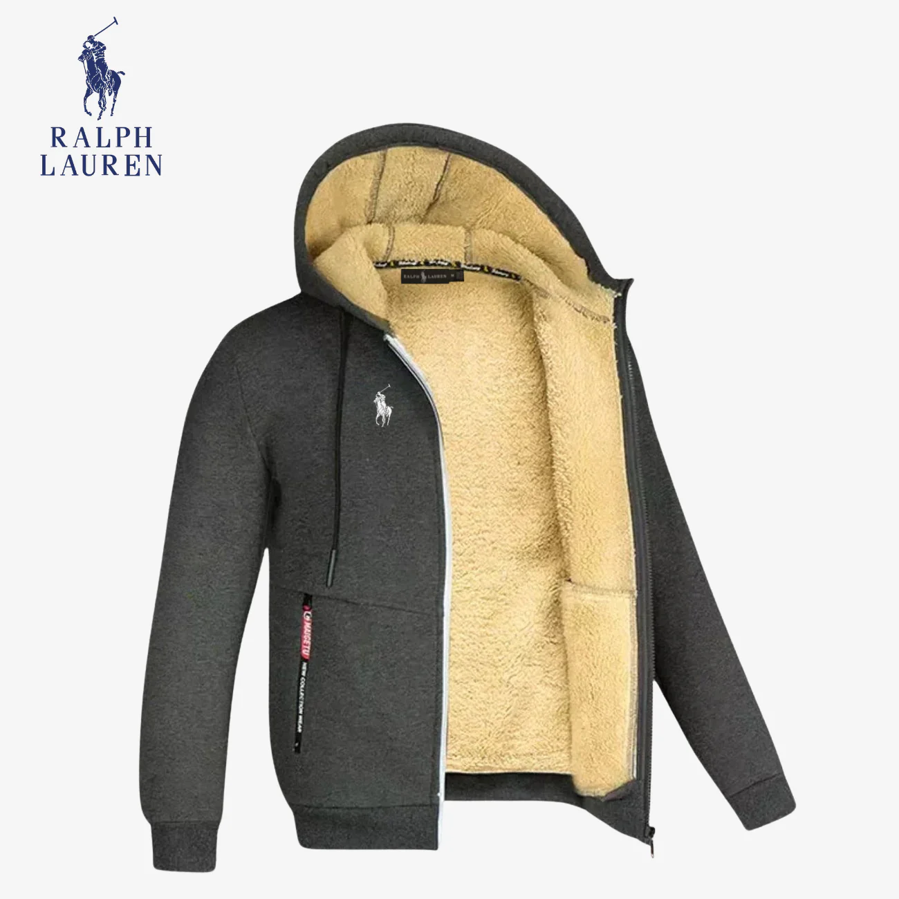 Fleece Lined Zip Hoodie || [CLEARANCE SALE] - Image 5