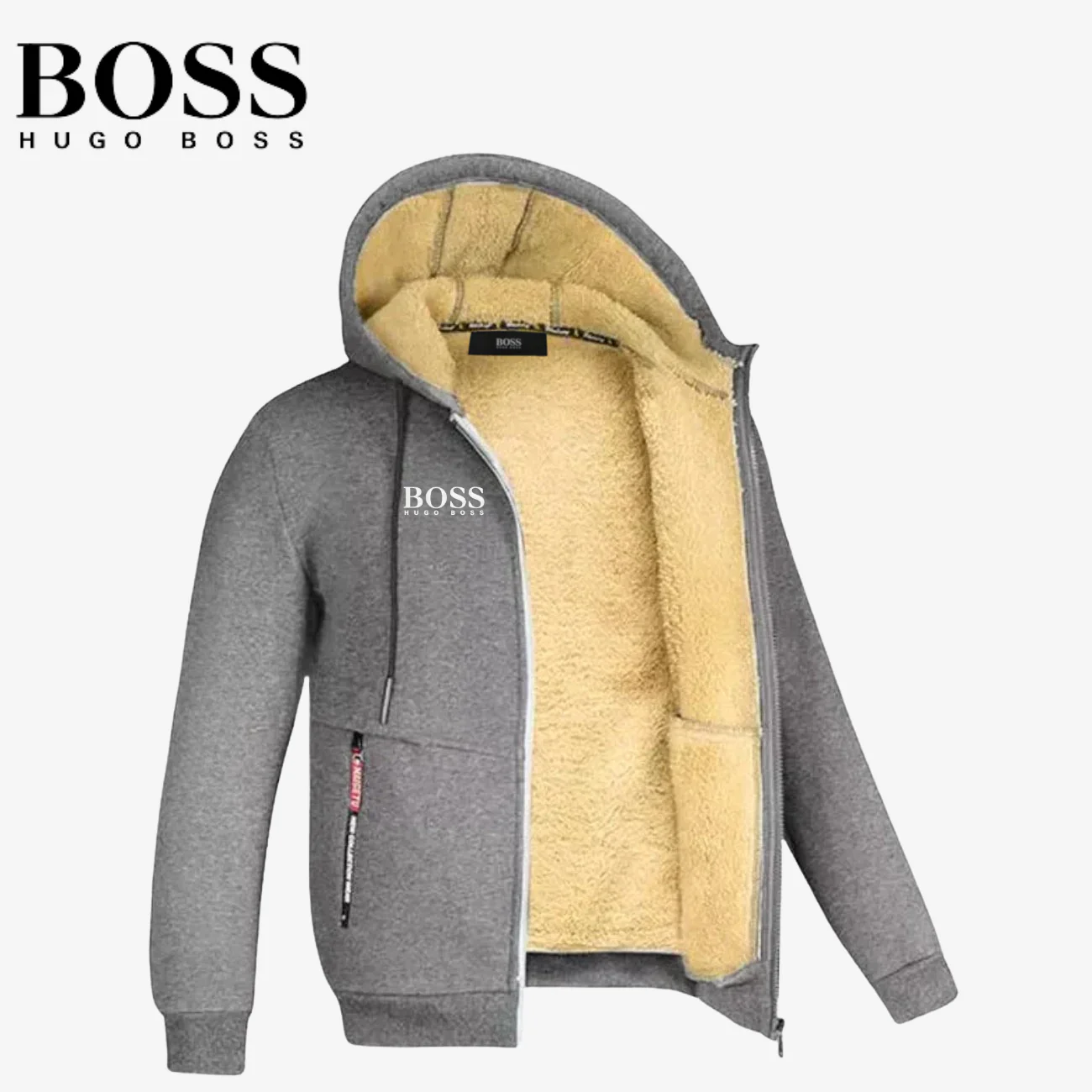 Fleece Lined Zip Hoodie || [CLEARANCE SALE] - Image 4