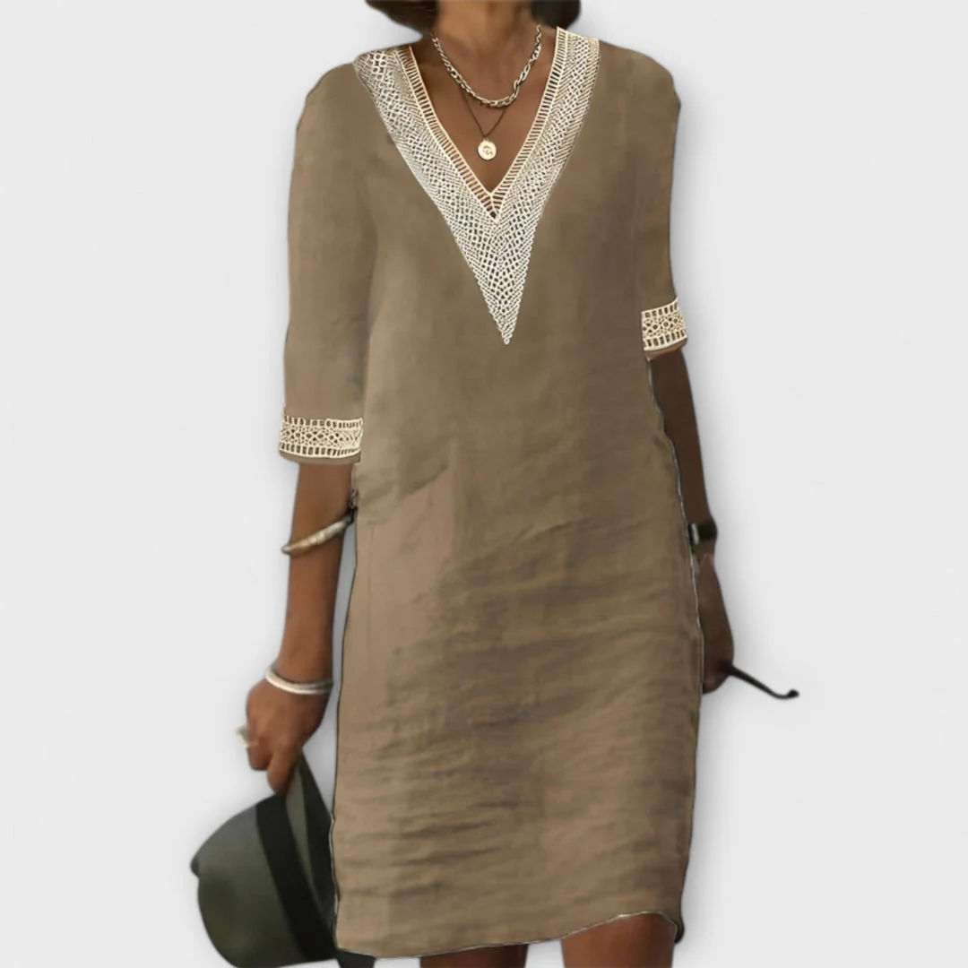 FLOR | CASUAL MID-SLEEVED DRESS - Image 4