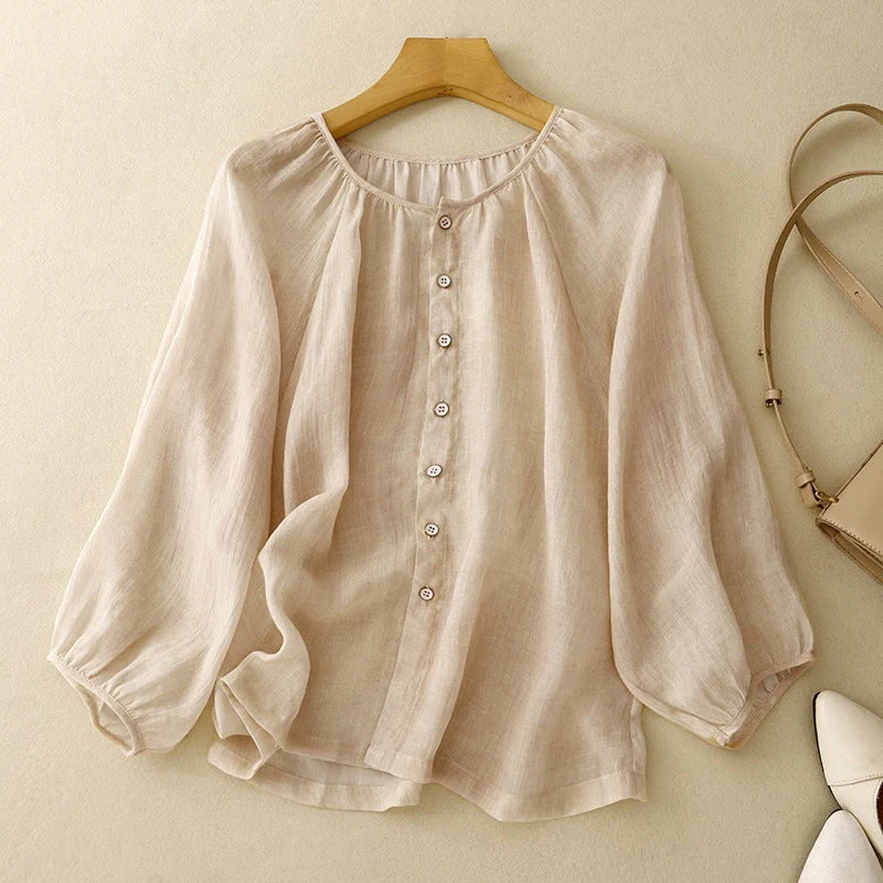 FLORA LINEN BLOUSE