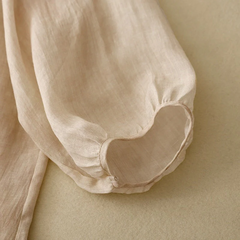 FLORA LINEN BLOUSE - Image 3