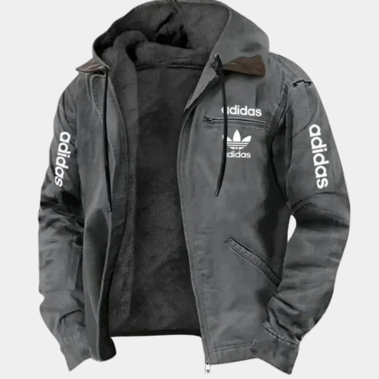 Furry Zippered Jacket - Image 4