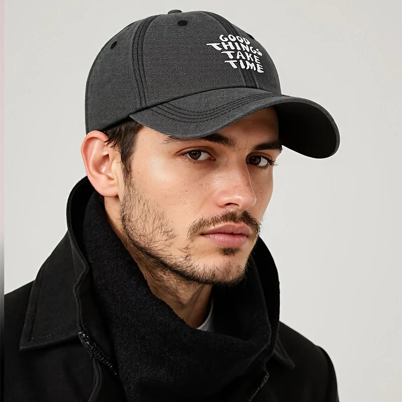 Good Things Take Time Washed Cap - Image 6