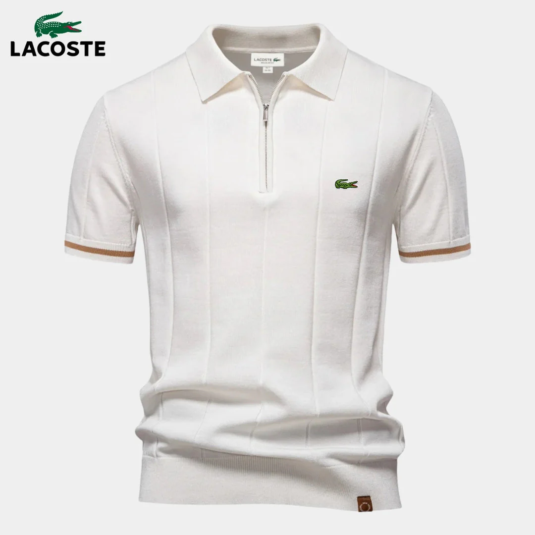 Half-Sleeve Zip Polo || CLEARANCE PRICE