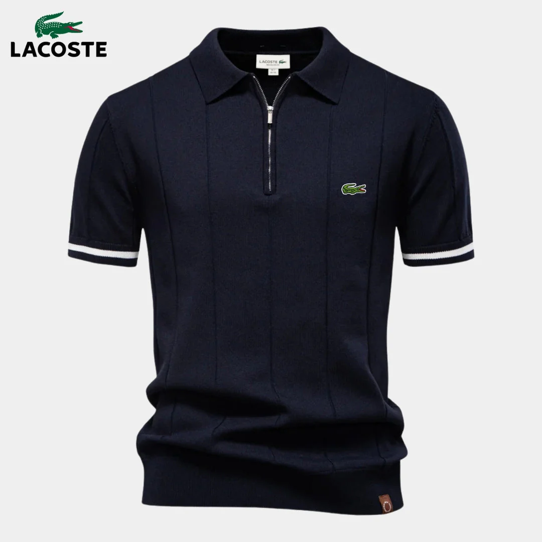 Half-Sleeve Zip Polo || CLEARANCE PRICE - Image 2