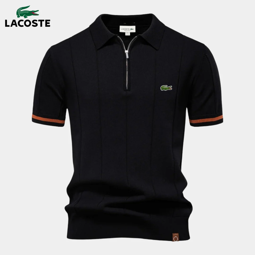 Half-Sleeve Zip Polo || CLEARANCE PRICE - Image 3