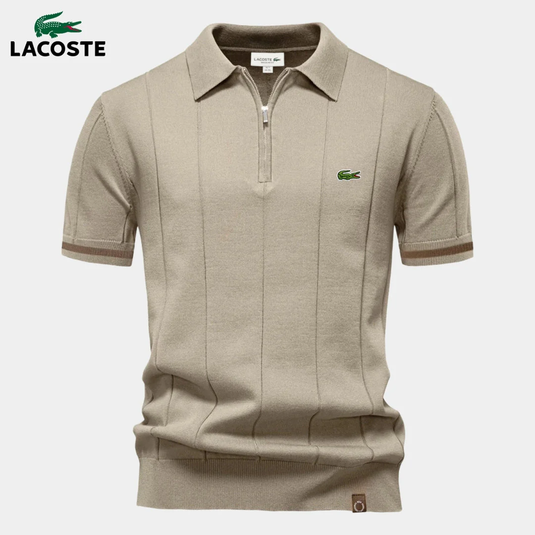 Half-Sleeve Zip Polo || CLEARANCE PRICE - Image 4