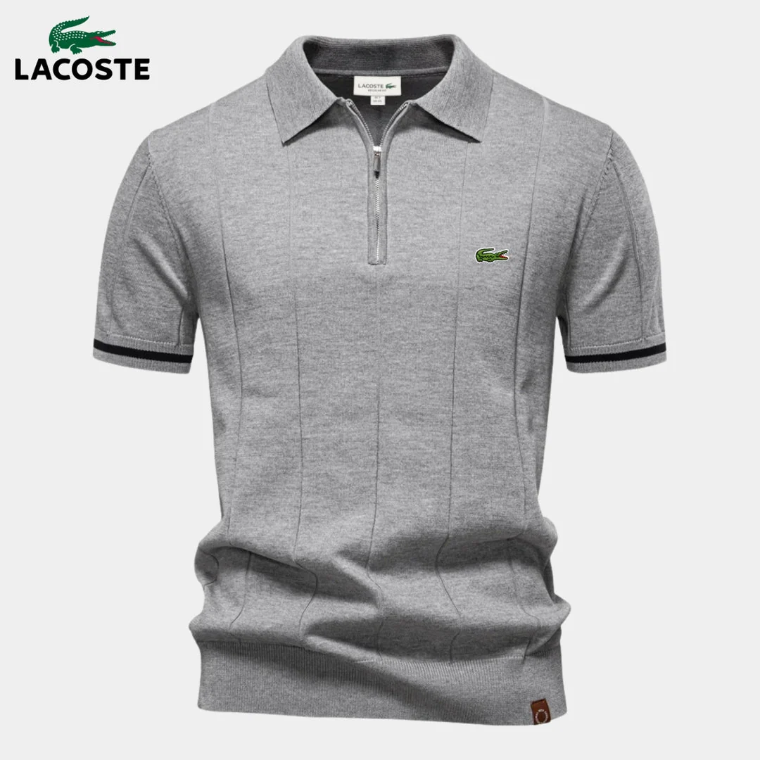 Half-Sleeve Zip Polo || CLEARANCE PRICE LO - Image 5