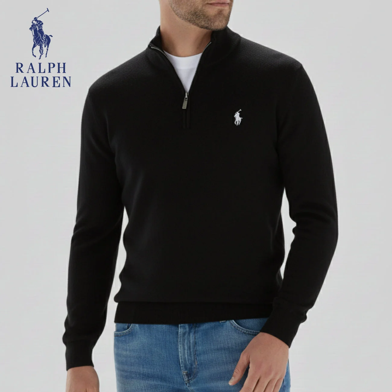 Half-Zip Knit Sweater || CLEARANCE SALE - Image 2