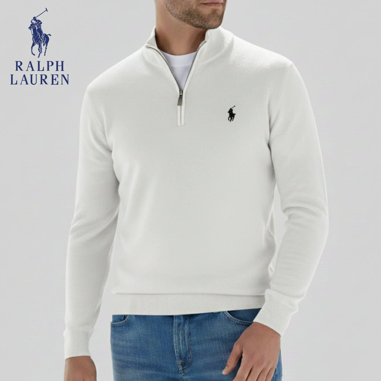 Half-Zip Knit Sweater || CLEARANCE SALE - Image 3