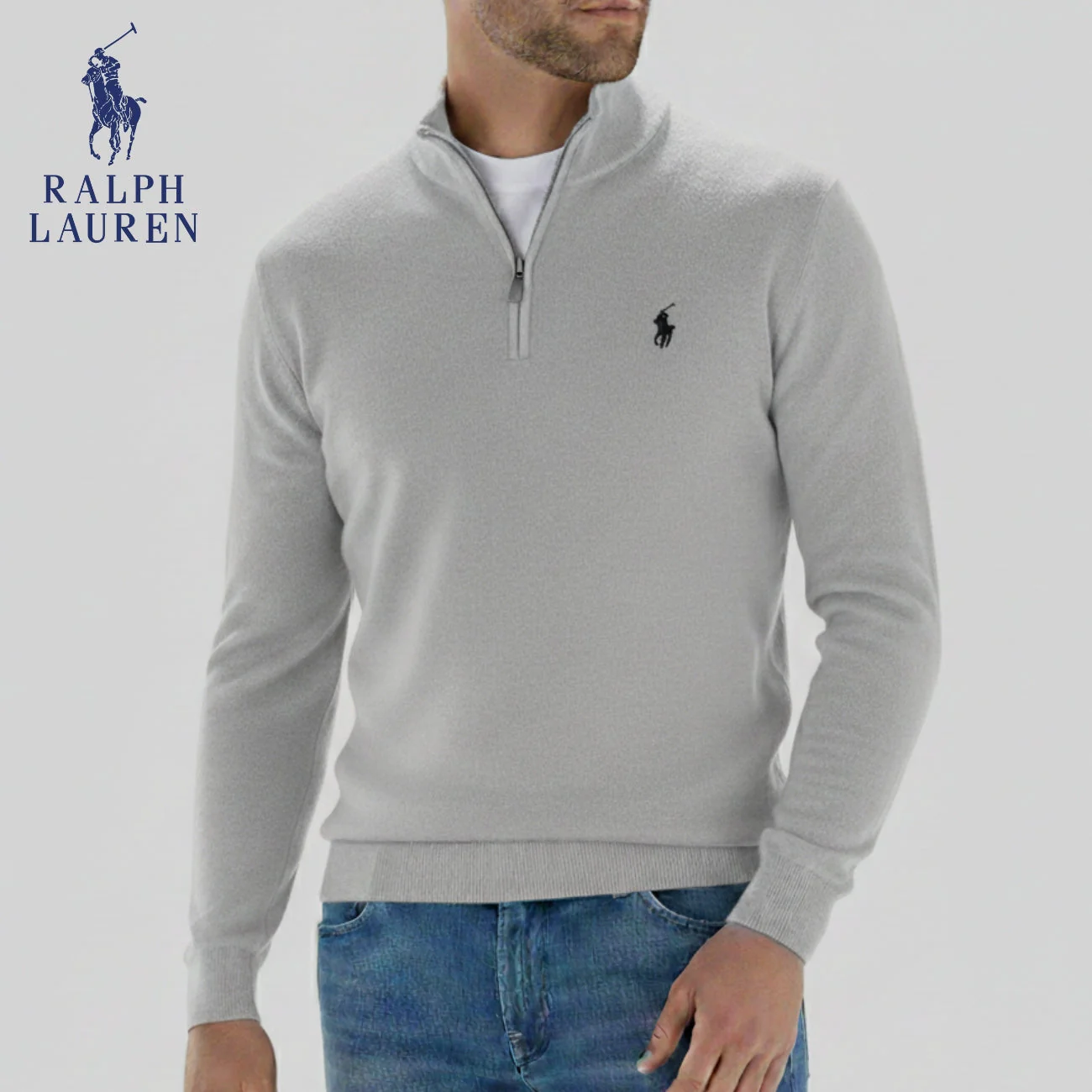 Half-Zip Knit Sweater || CLEARANCE SALE - Image 4