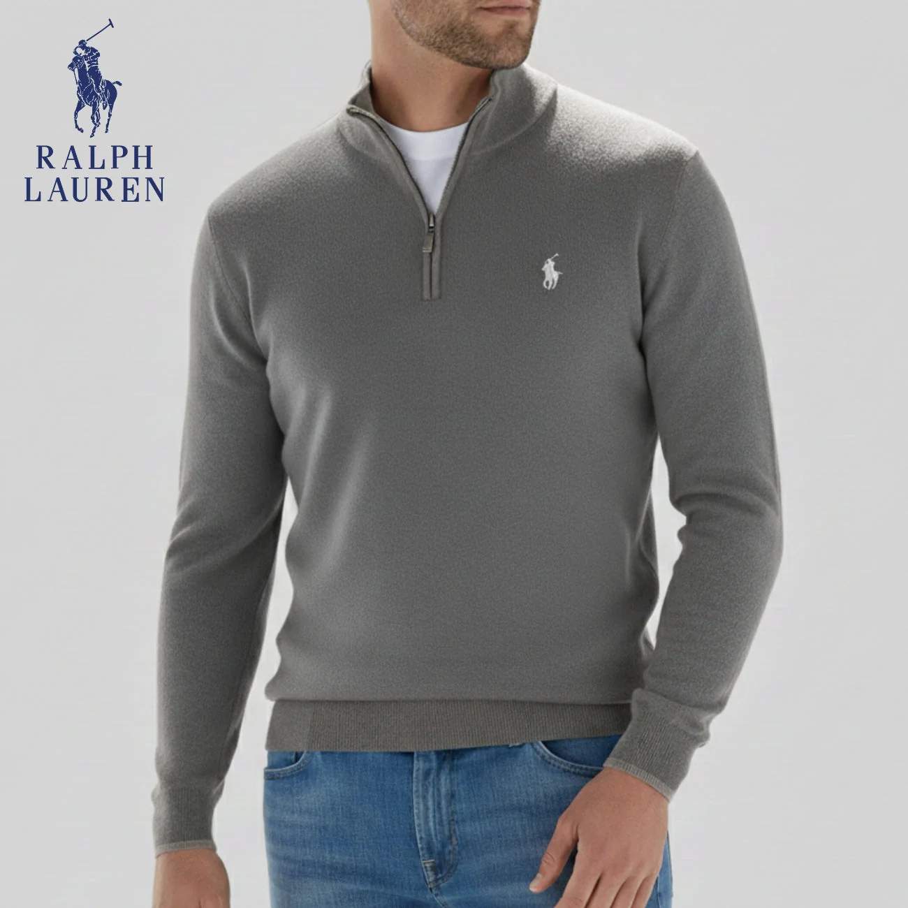 Half-Zip Knit Sweater || CLEARANCE SALE - Image 5