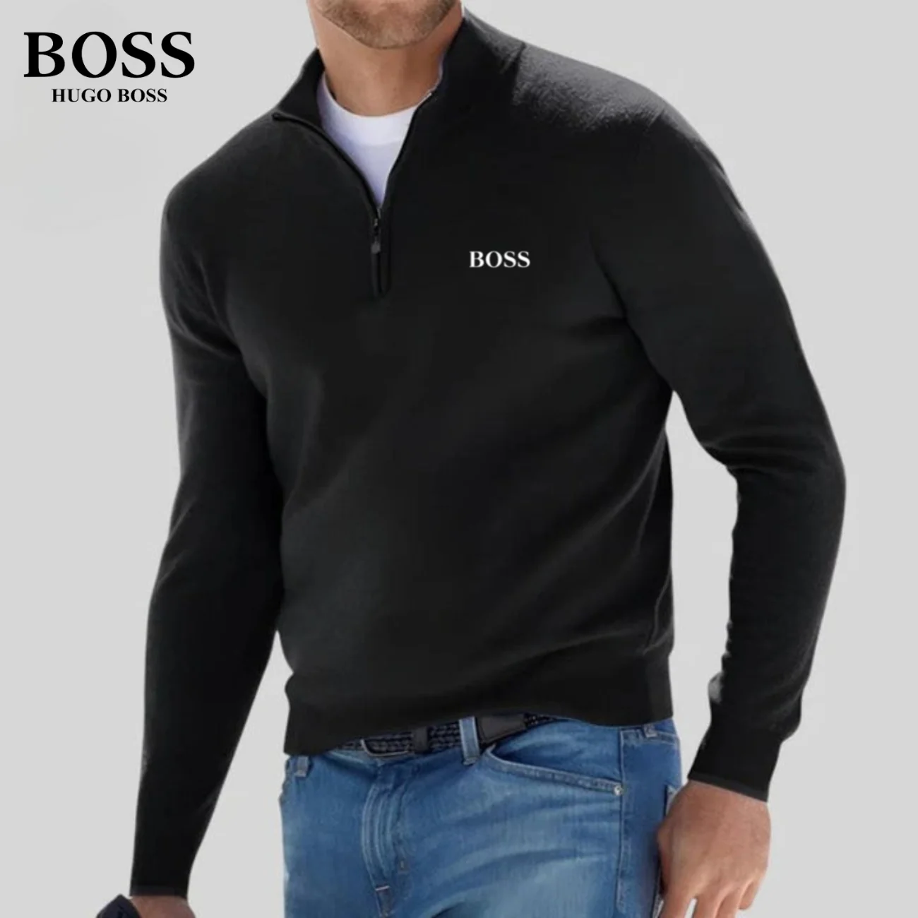 Half-Zipped Sweater || CLEARANCE SALE - Image 2
