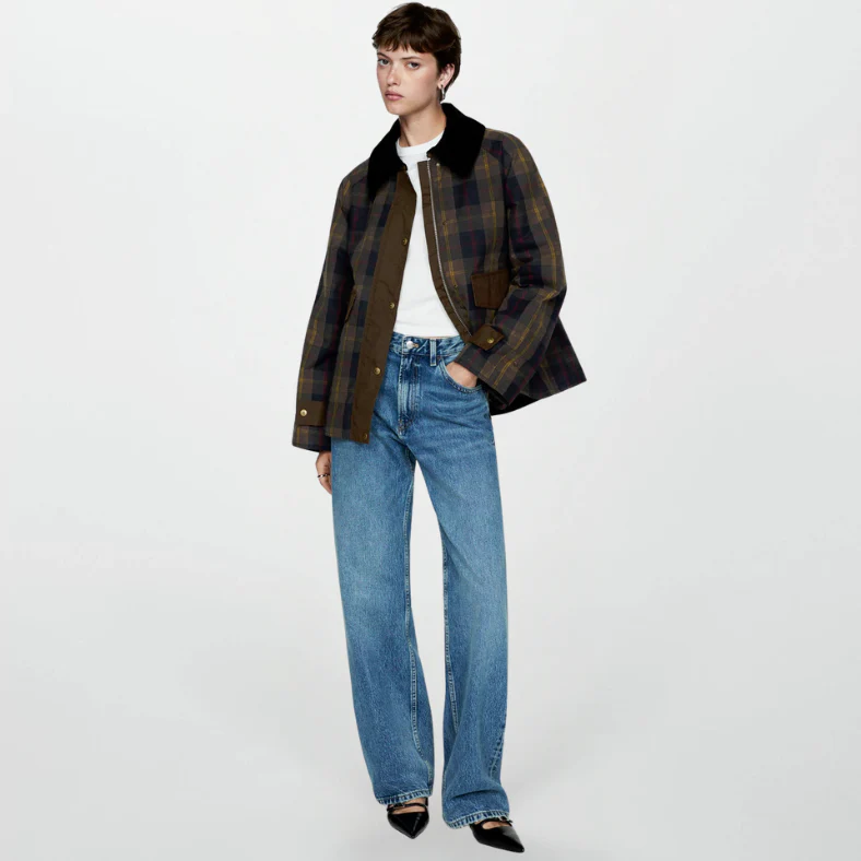Harper – Women’s Plaid Zip-Up Winter Coat - Image 2