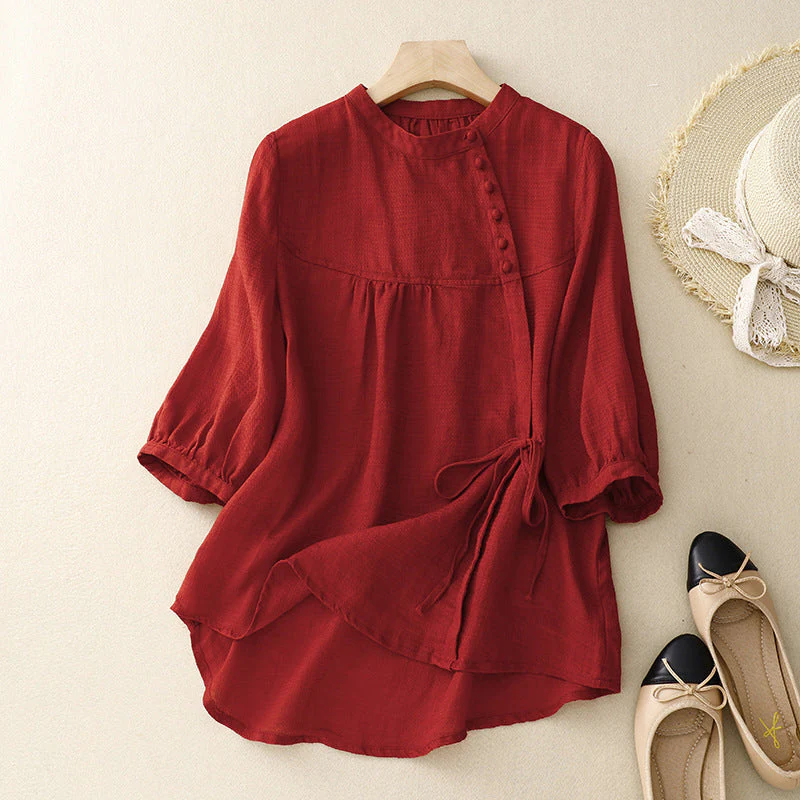 HEIDI LINEN BLOUSE - Image 2