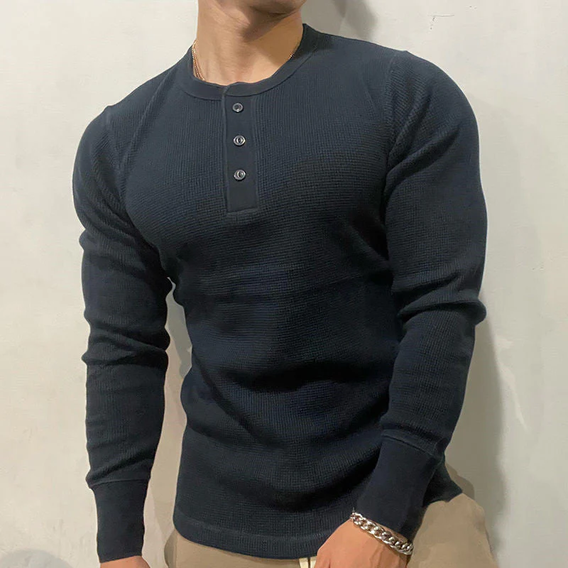 HENLEY MUSCLE SHIRT - Image 4