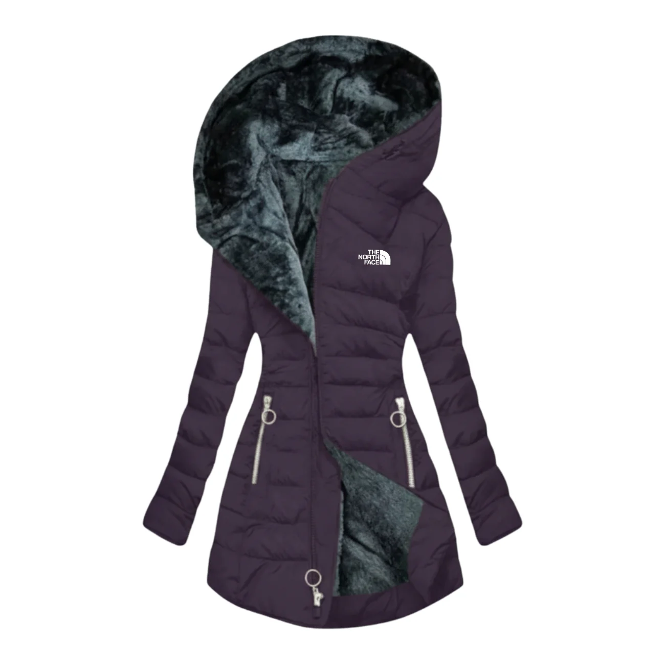 Hooded Puffer Coat with Plush Lining - COLLECTION 2026 - Image 10
