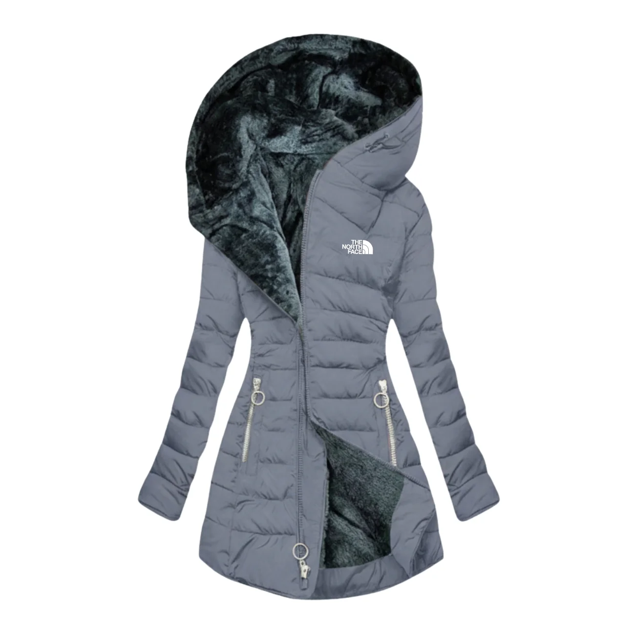 Hooded Puffer Coat with Plush Lining - COLLECTION 2026 - Image 2