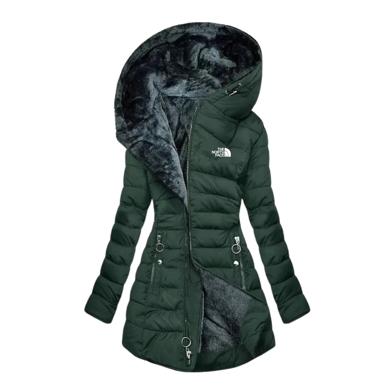 Hooded Puffer Coat with Plush Lining - COLLECTION 2026 - Image 3