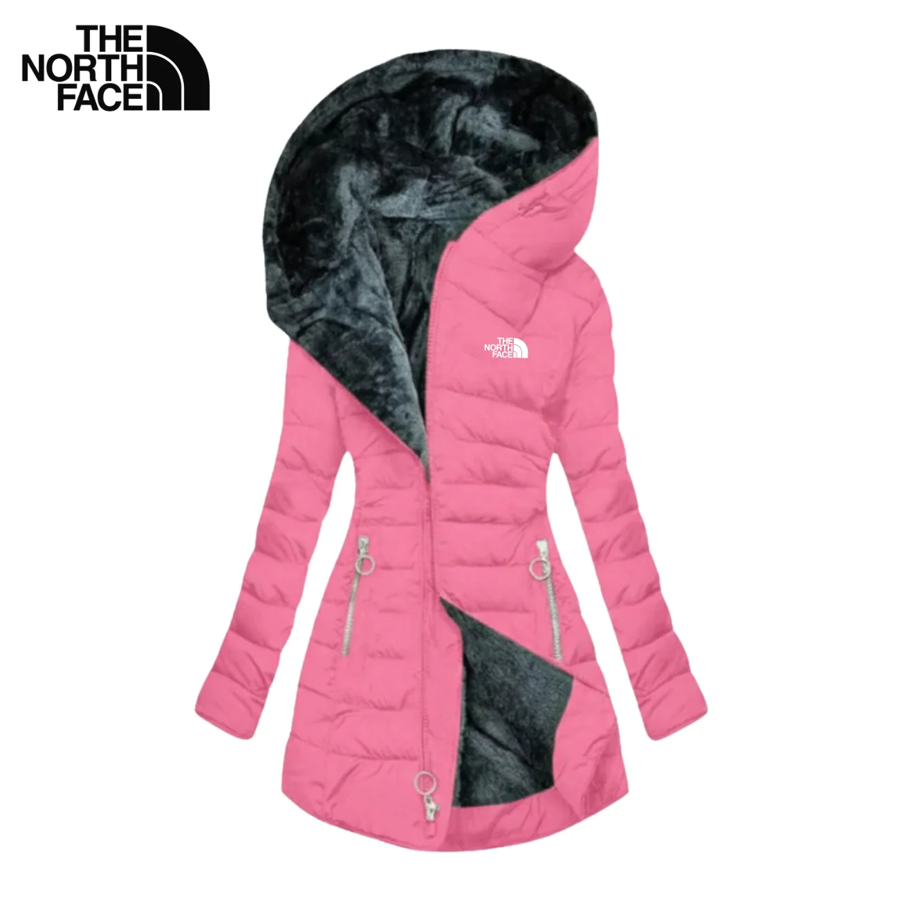 Hooded Puffer Coat with Plush Lining - CLEARANCE SALE - Image 11