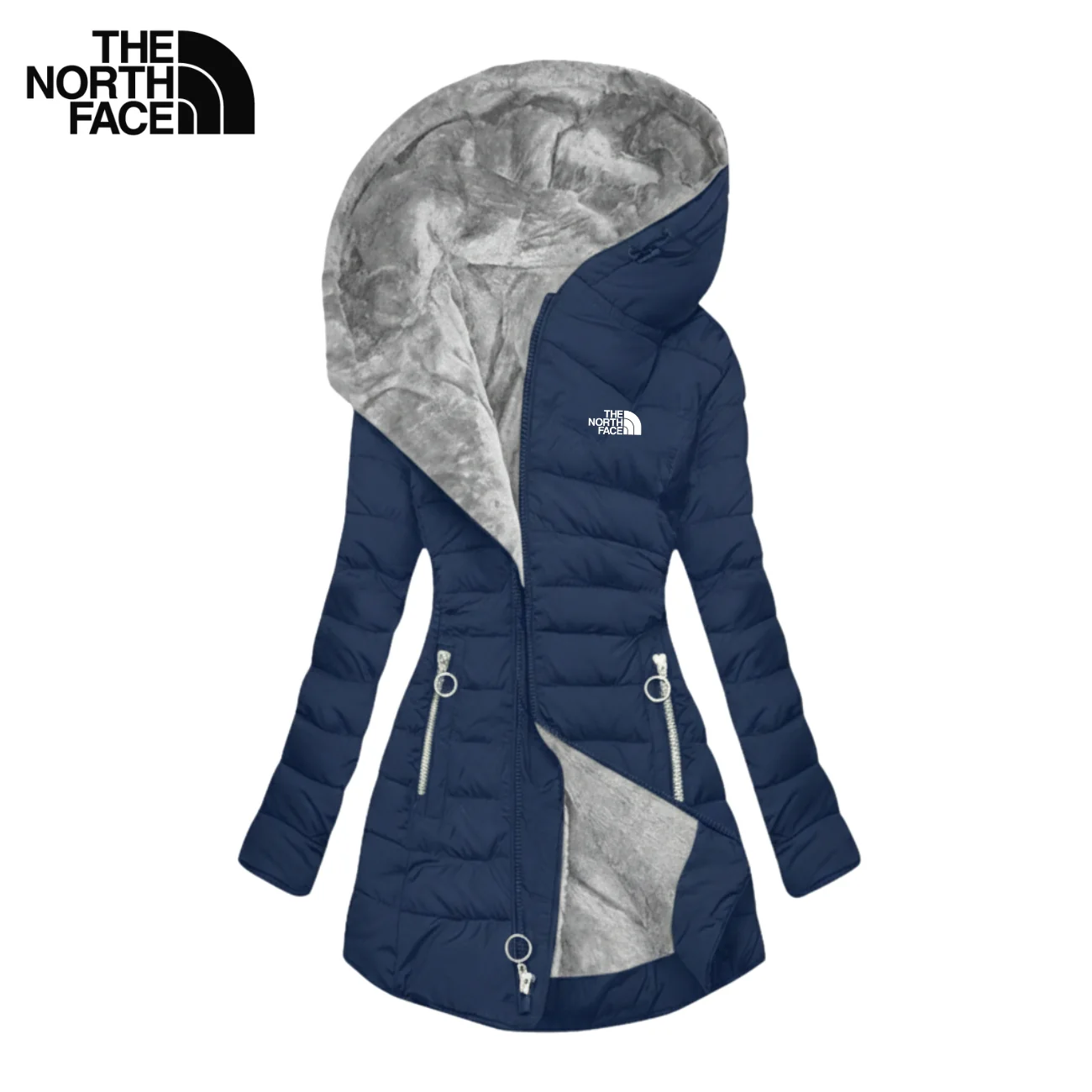 Hooded Puffer Coat with Plush Lining - CLEARANCE SALE - Image 4