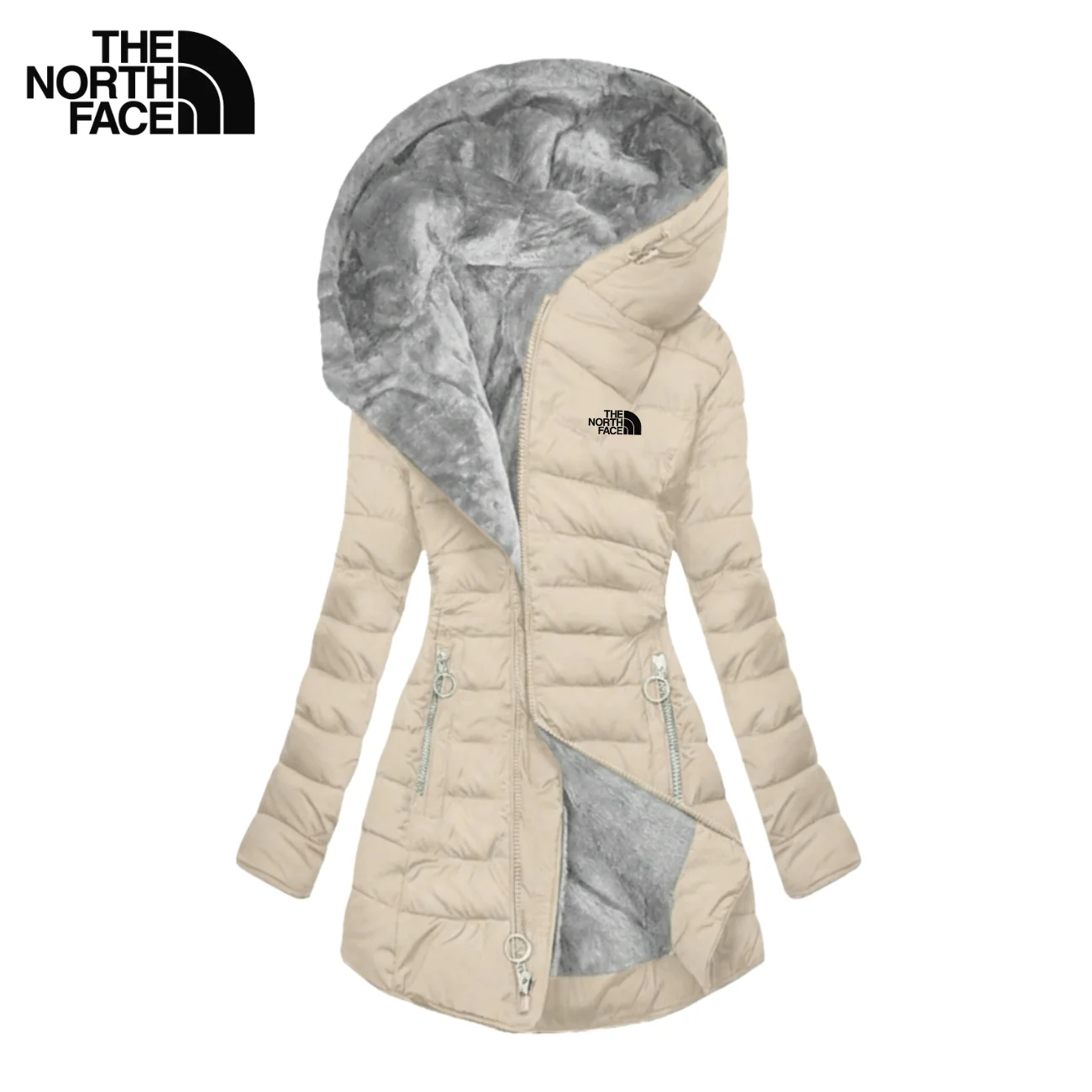 Hooded Puffer Coat with Plush Lining - CLEARANCE SALE - Image 5