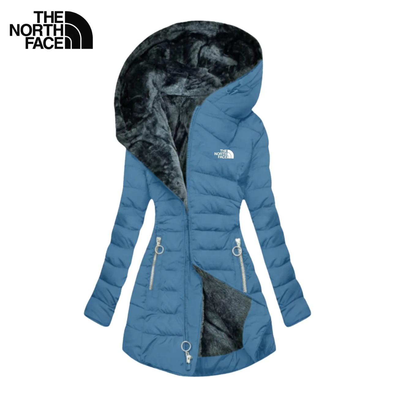 Hooded Puffer Coat with Plush Lining - CLEARANCE SALE - Image 7