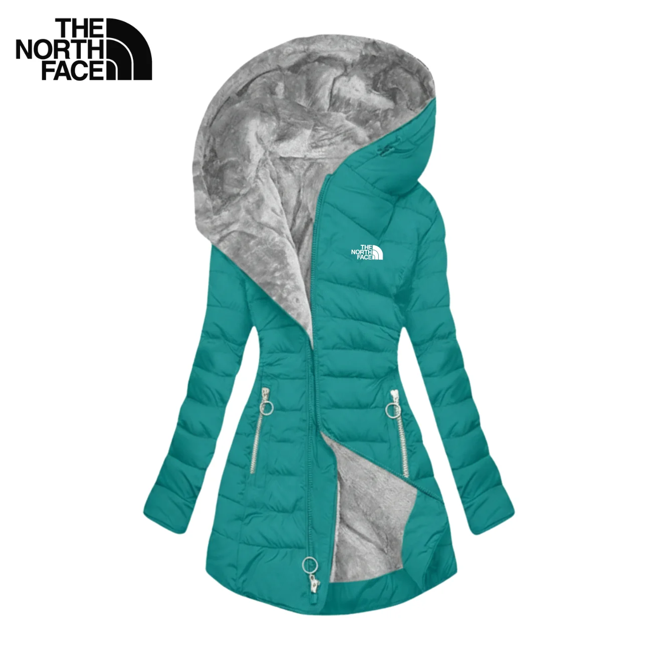 Hooded Puffer Coat with Plush Lining - CLEARANCE SALE - Image 8