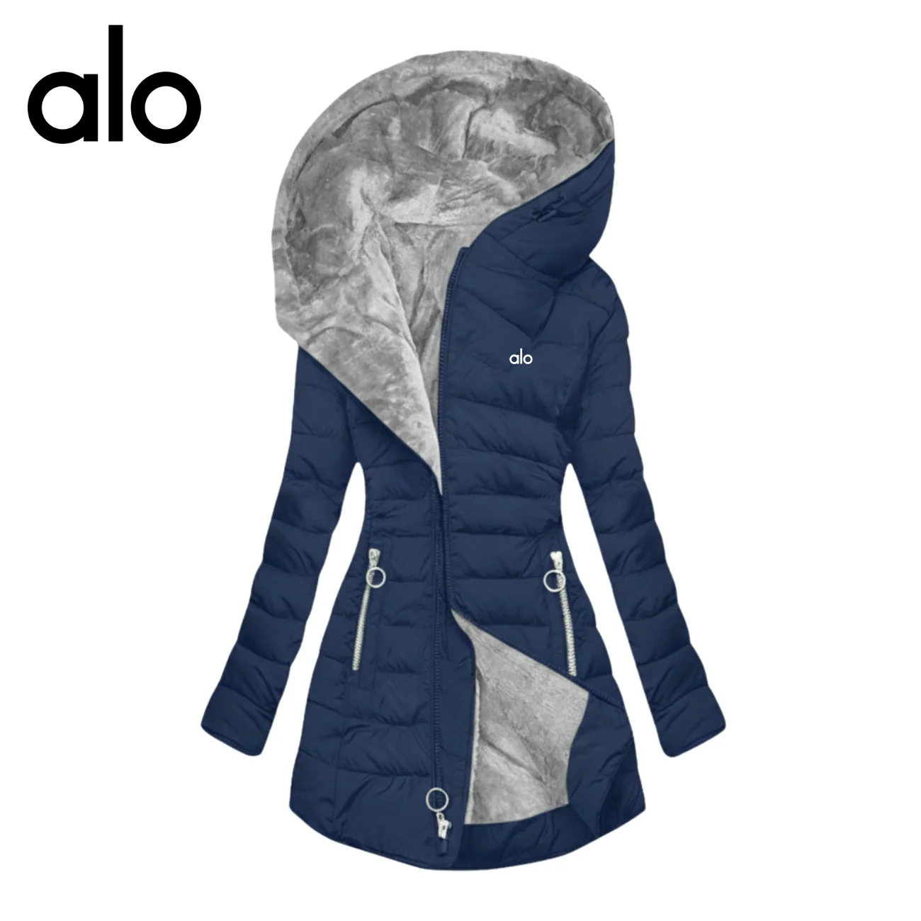 Hooded Puffer Coat with Plush Lining - CLEARANCE SALE - - Image 4