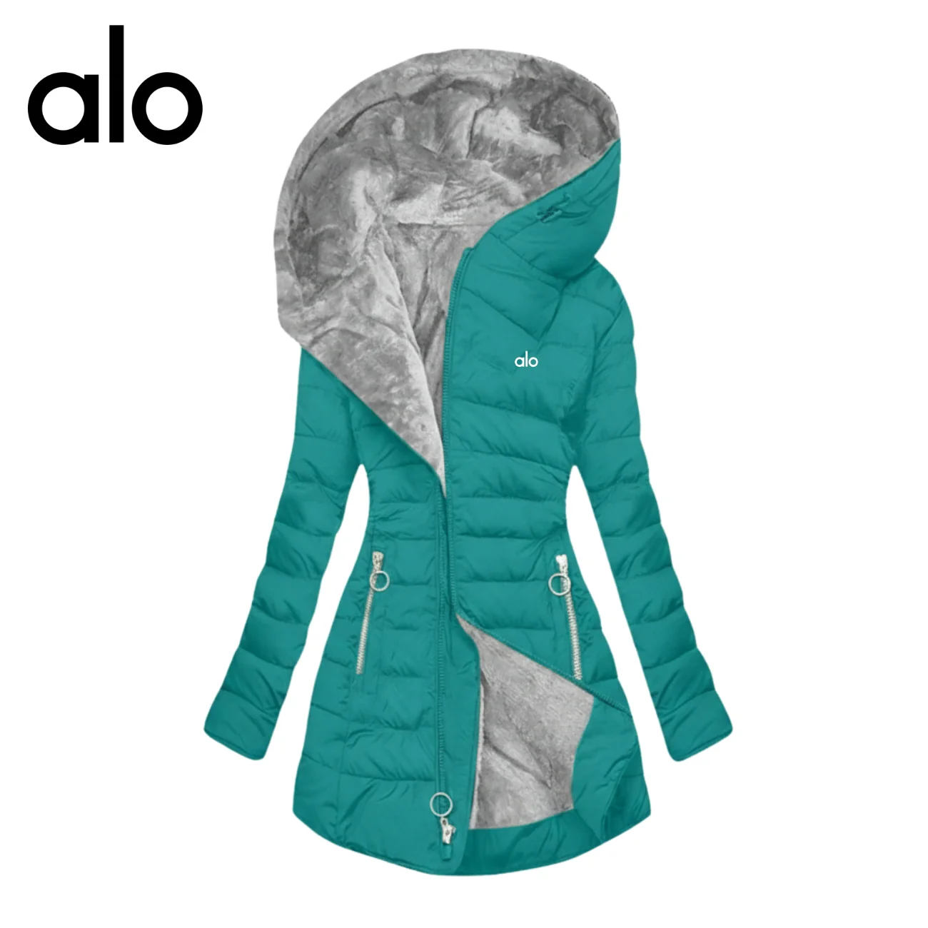 Hooded Puffer Coat with Plush Lining - CLEARANCE SALE - - Image 8