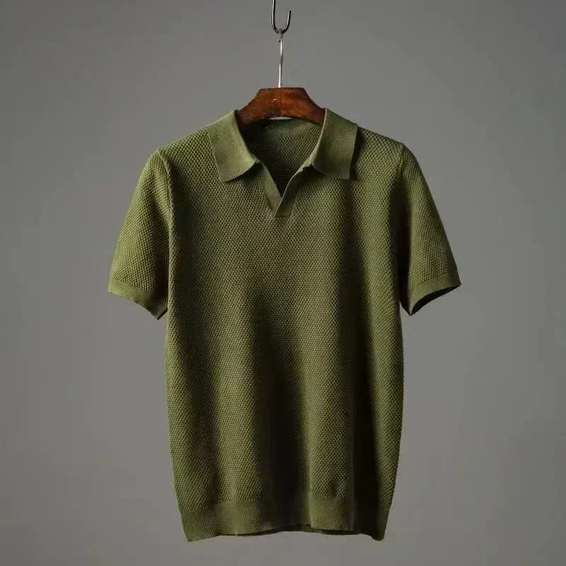 Hudson Waffle Knit Polo - Image 2