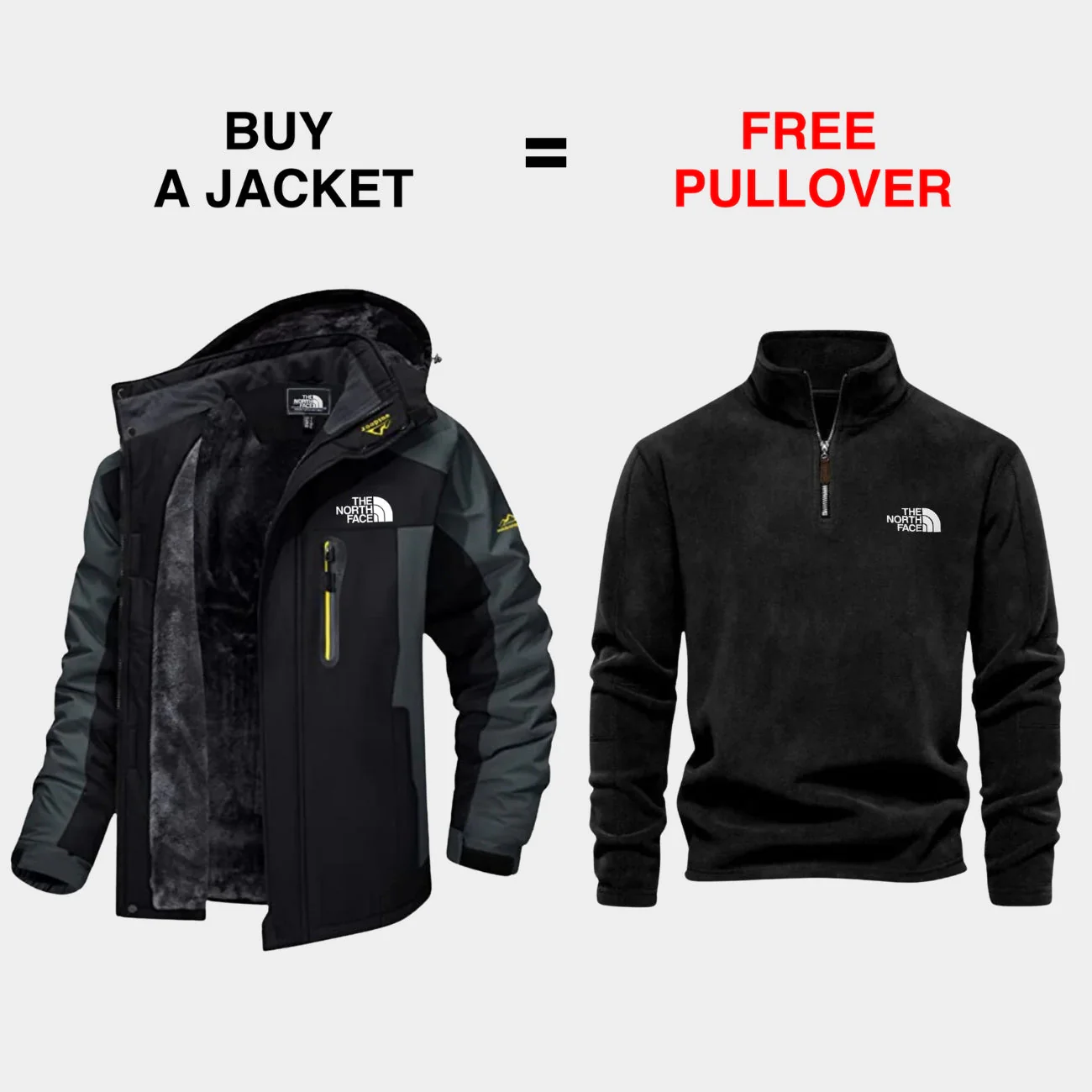 INSULATED OUTDOOR JACKET + FREE PULLOVER — LIMITED TIME OFFER