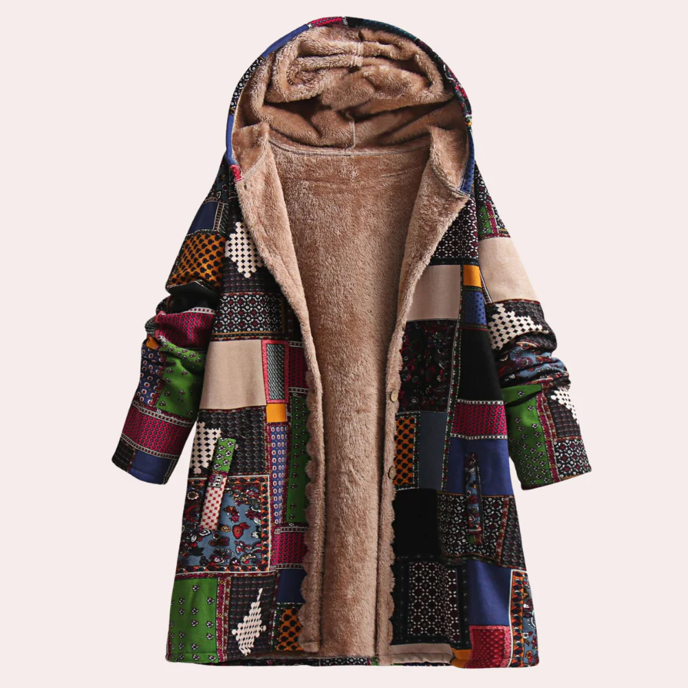 Isabella – Women’s Long Winter Jacket with Wool Hood