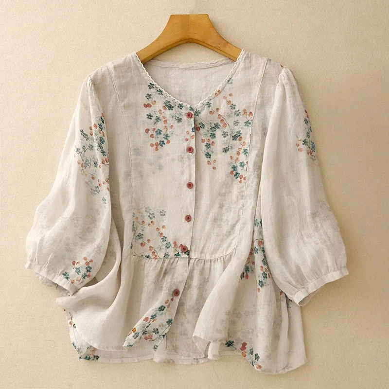 KALA LINEN BLOUSE