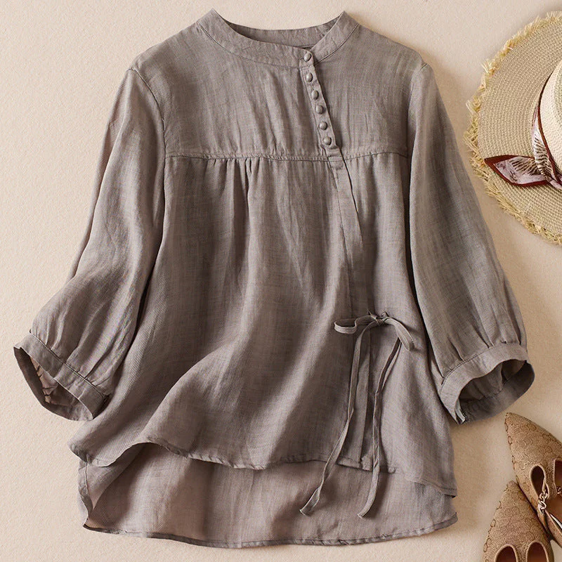 KATE LINEN BLOUSE - Image 2