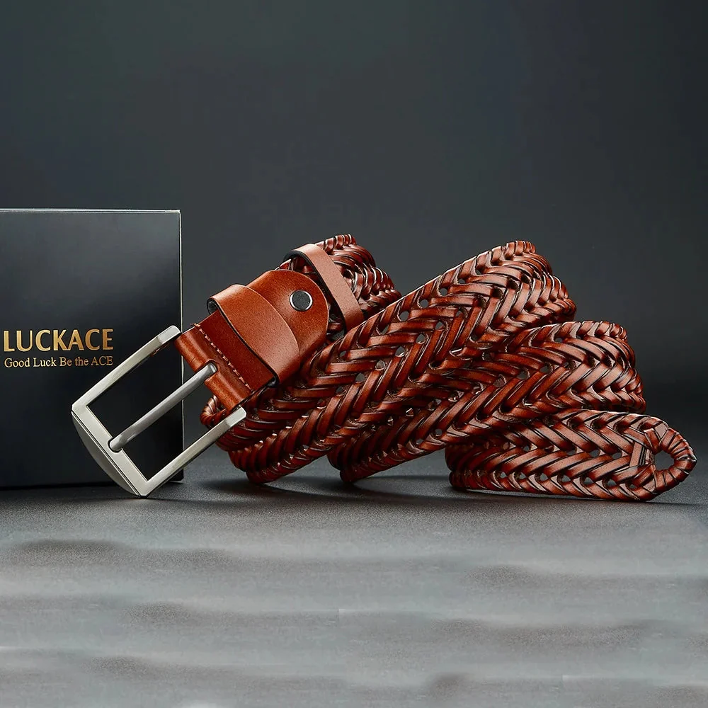Kingsley Woven Leather Belt - Image 4